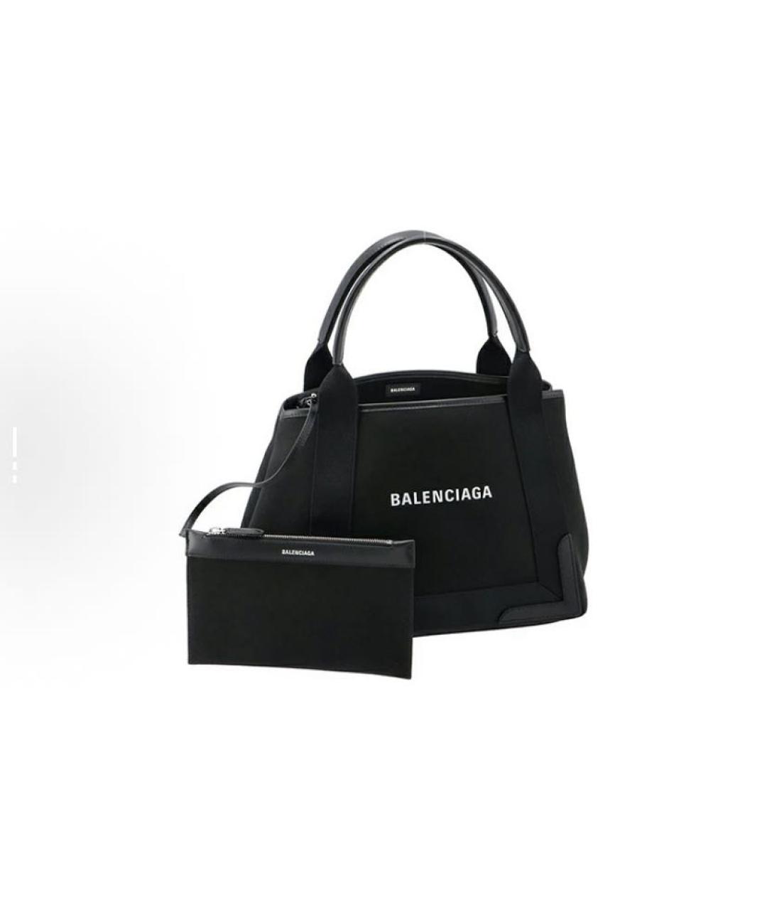 BALENCIAGA Черная синтетическая сумка с короткими ручками, фото 3