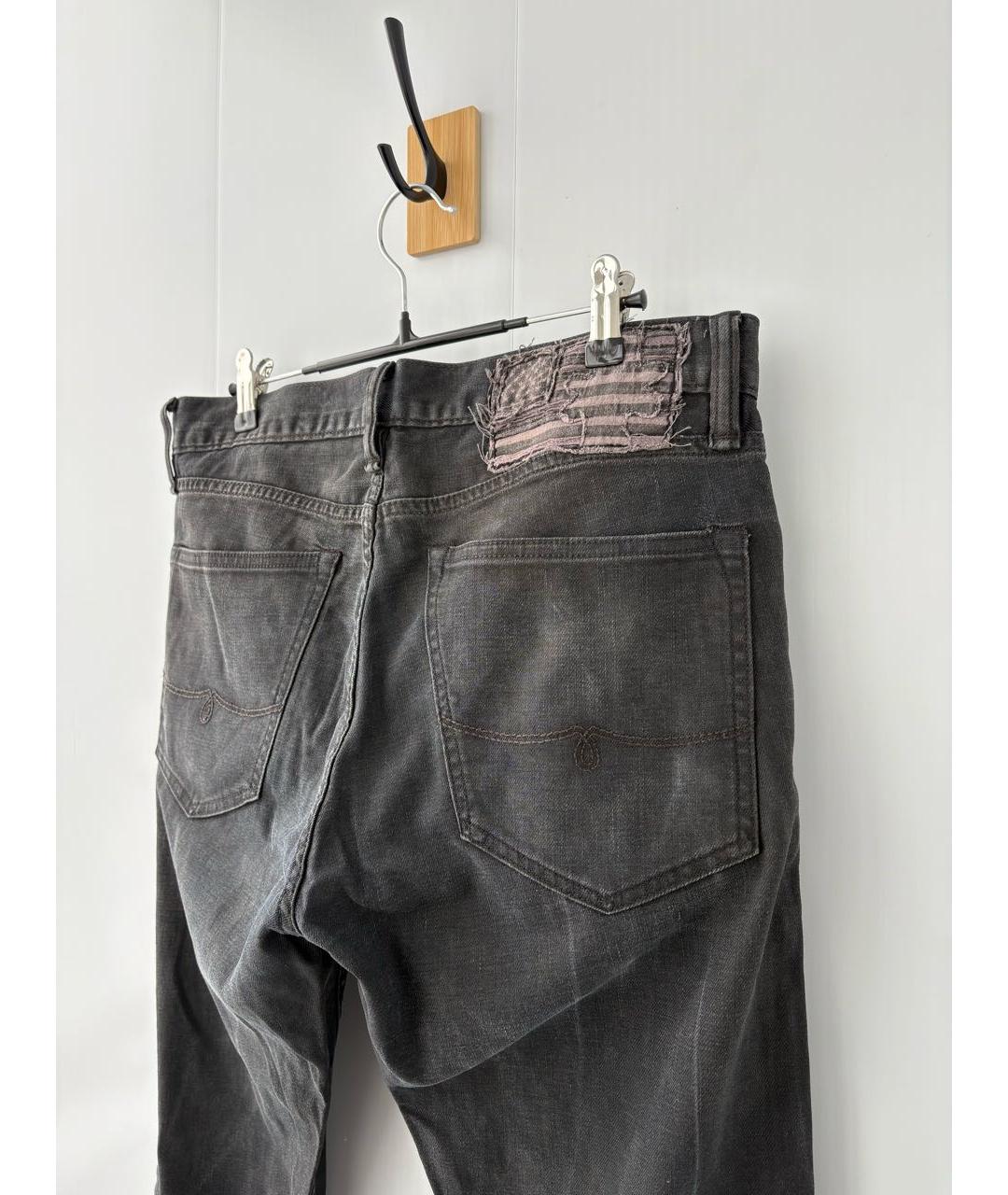 POLO RALPH LAUREN Черные хлопко-эластановые джинсы скинни, фото 3