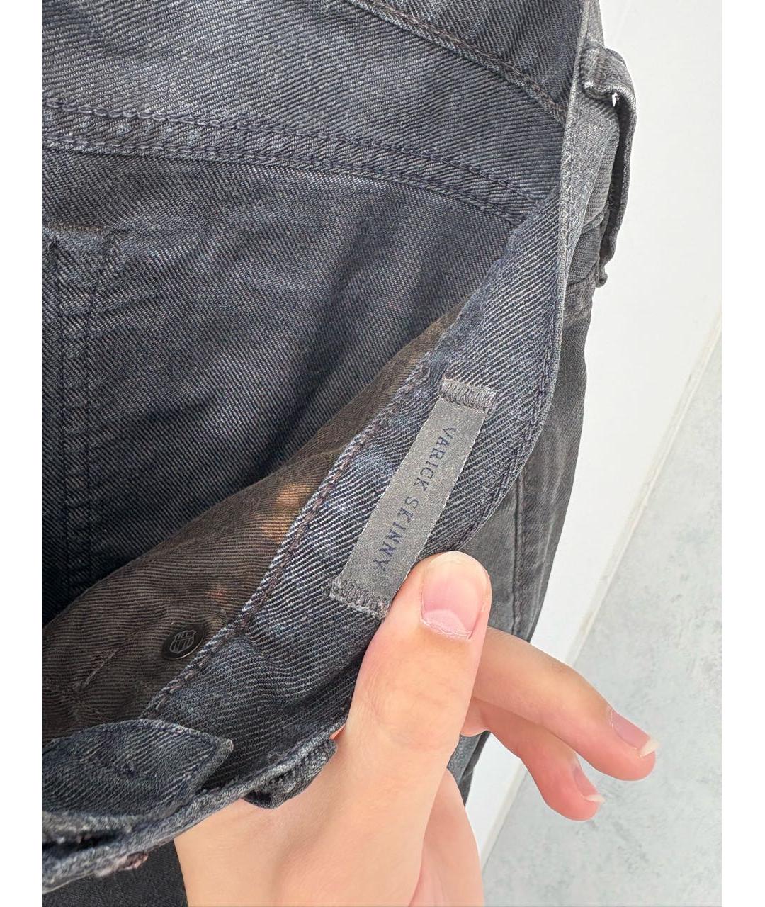 POLO RALPH LAUREN Черные хлопко-эластановые джинсы скинни, фото 4