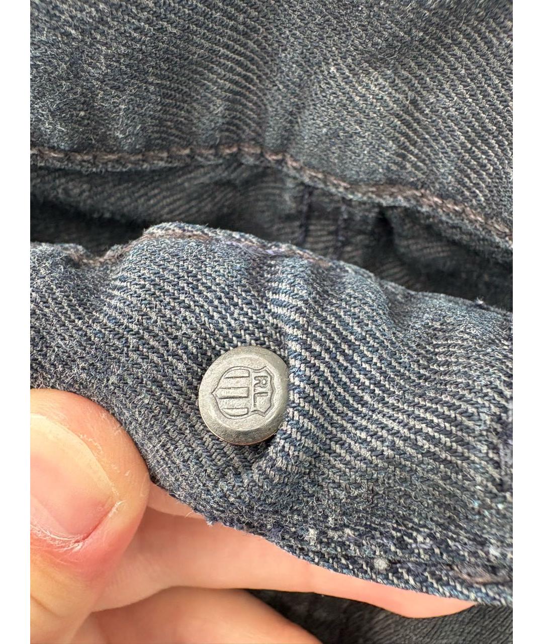 POLO RALPH LAUREN Черные хлопко-эластановые джинсы скинни, фото 8