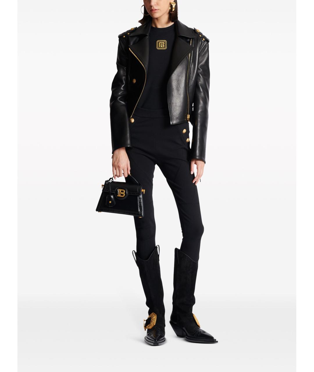 BALMAIN Черная хлопковая майка, фото 2