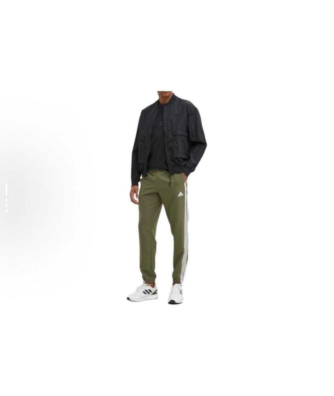 ADIDAS Черная полиамидовая куртка, фото 5
