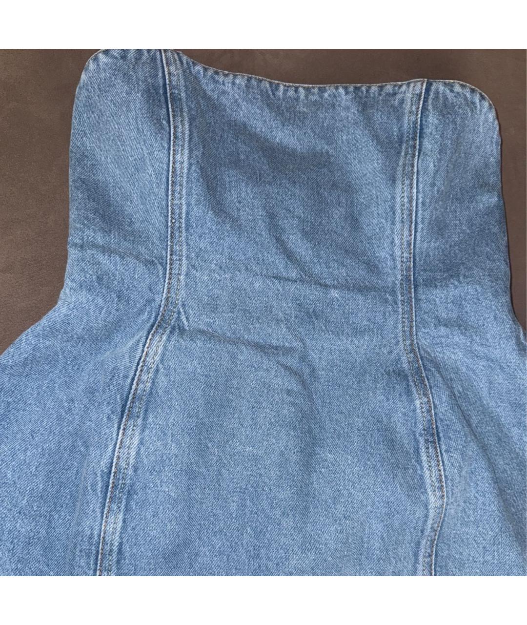 MAGDA BUTRYM Голубой деним корсет, фото 4