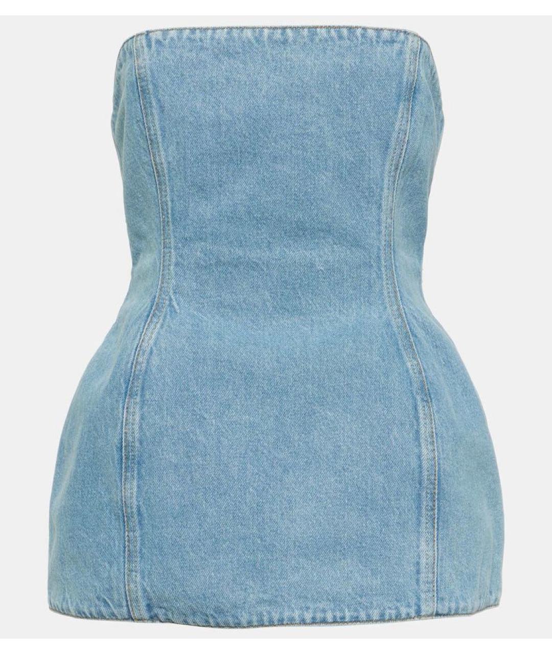 MAGDA BUTRYM Голубой деним корсет, фото 3