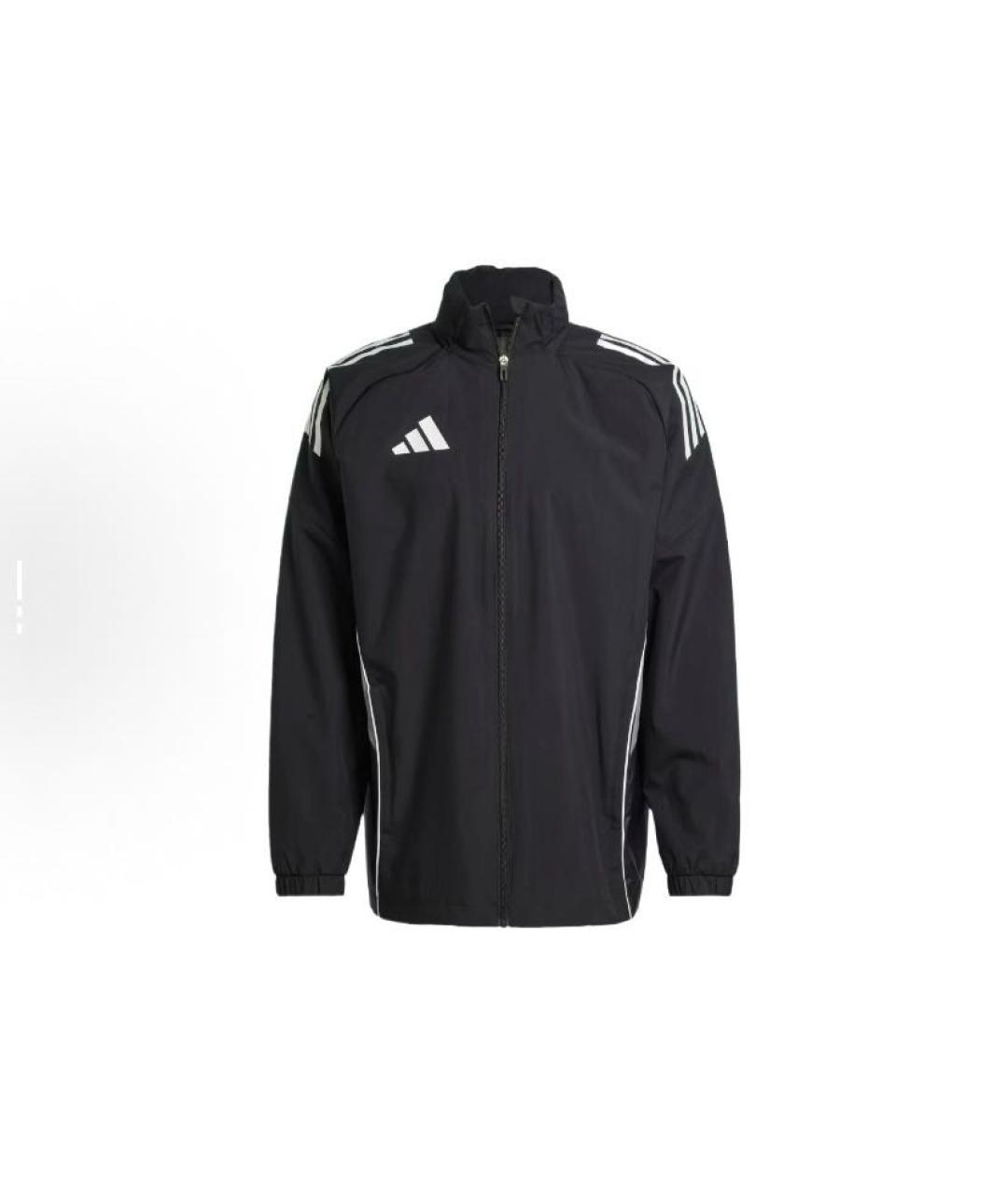 ADIDAS Черная полиэстеровая куртка, фото 6