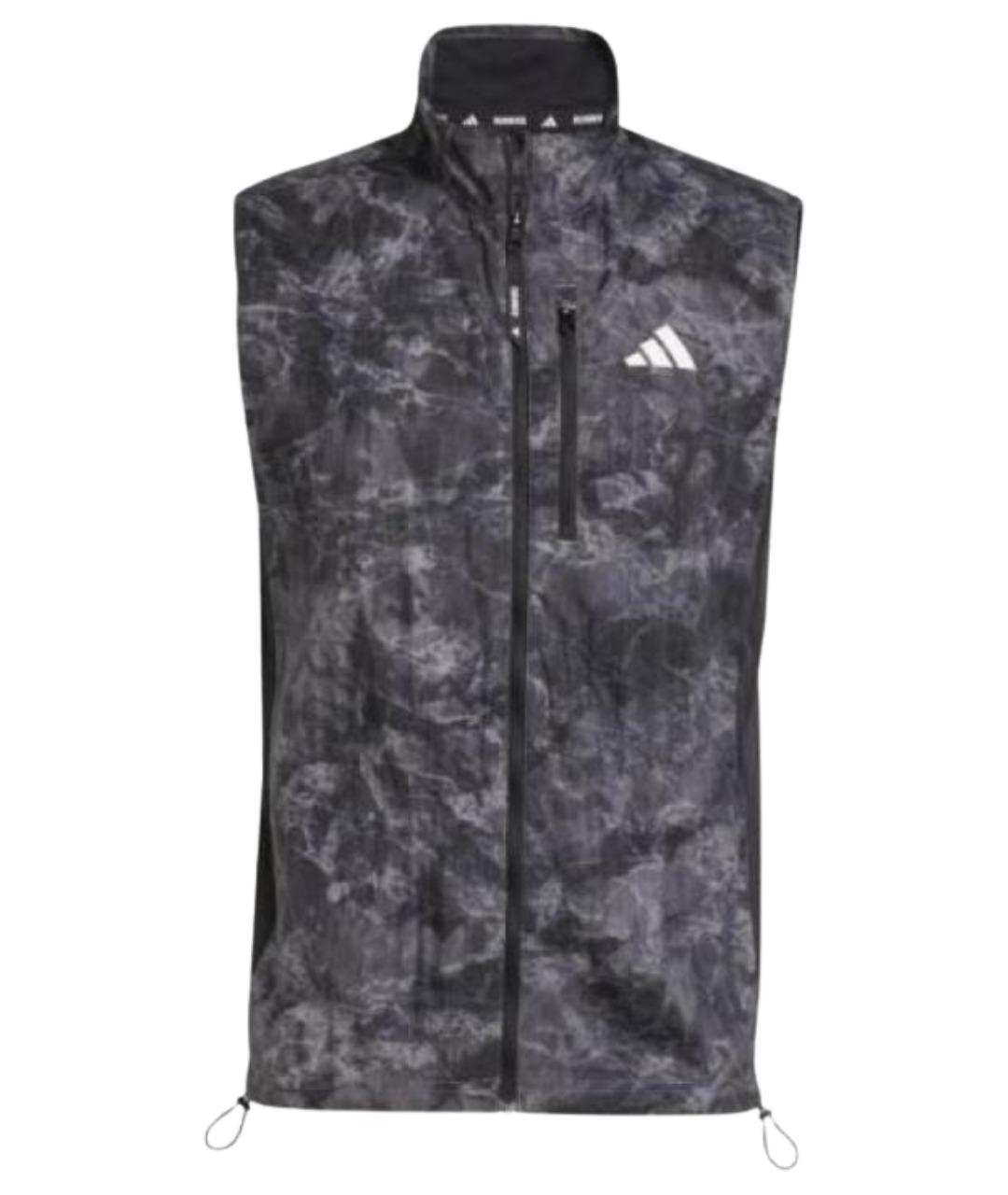 ADIDAS Антрацитовый полиамидовый жилет, фото 1