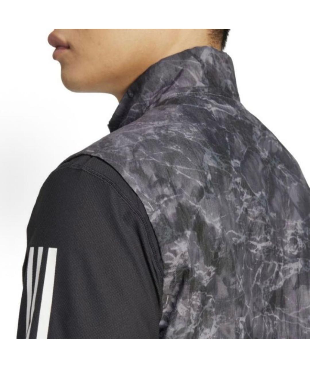 ADIDAS Антрацитовый полиамидовый жилет, фото 5