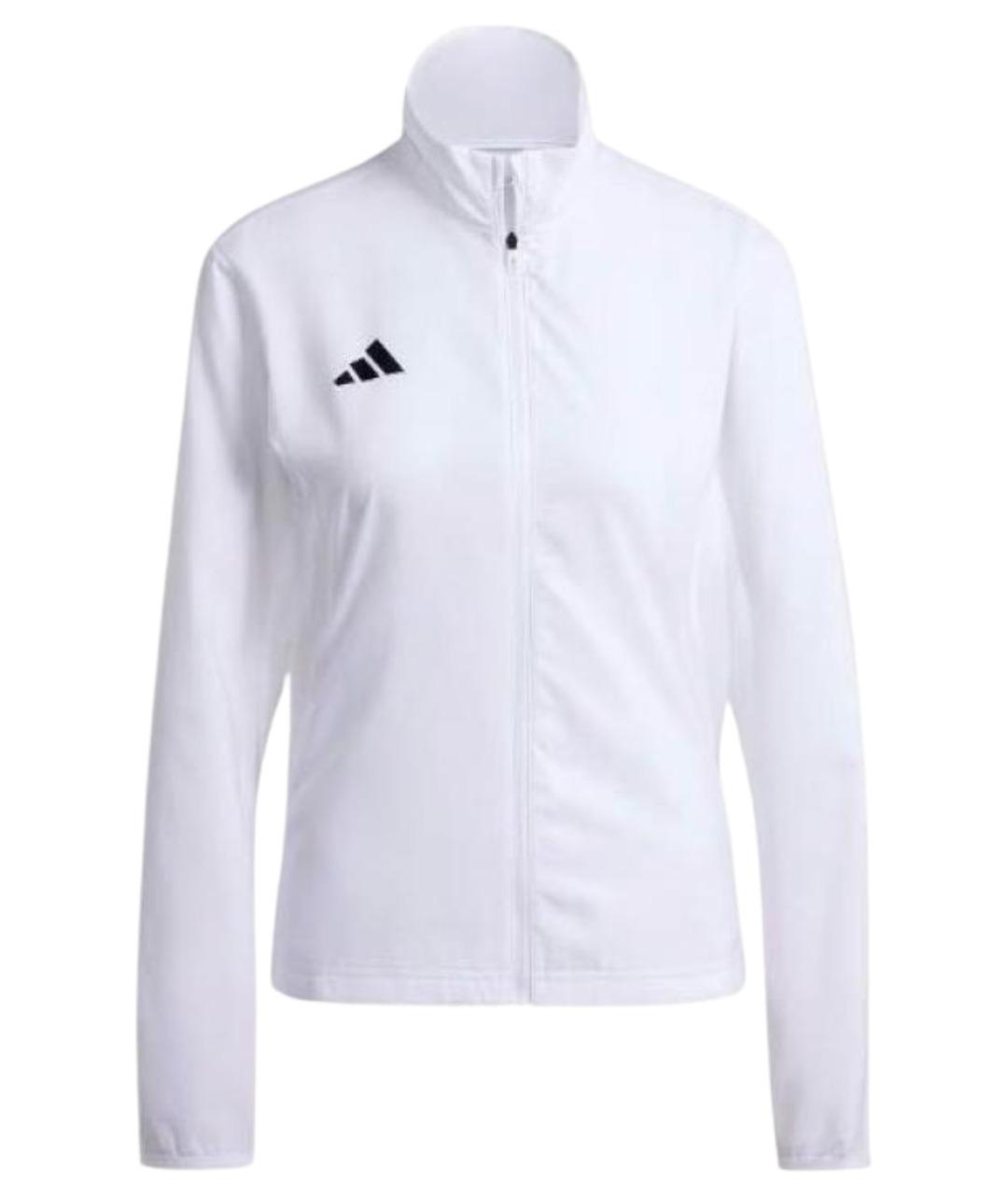 ADIDAS Белая полиэстеровая спортивная куртка, фото 1