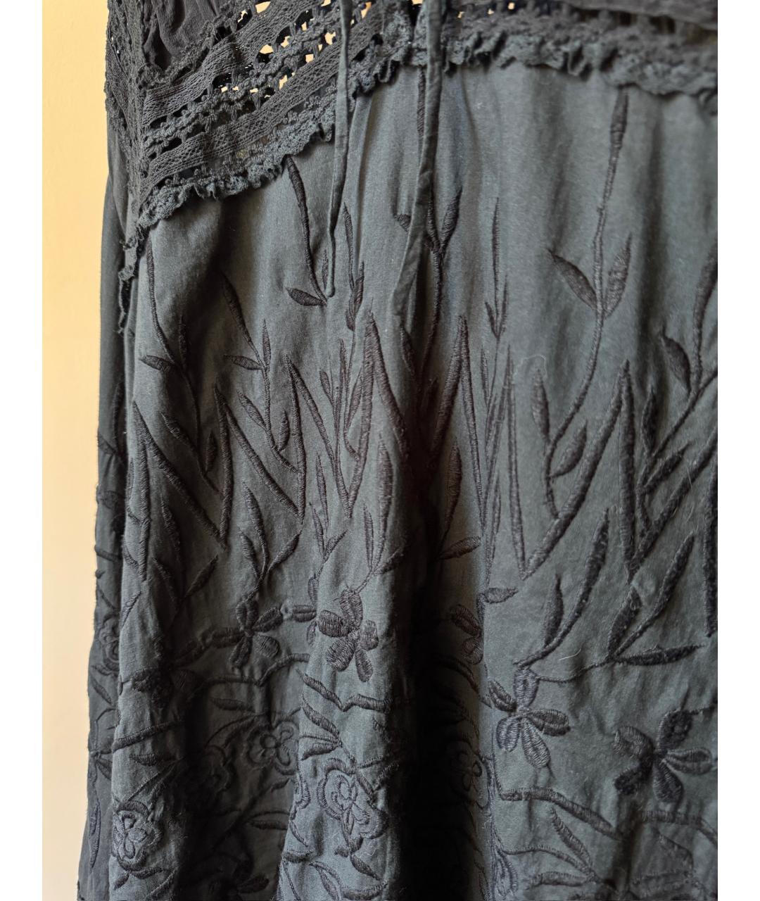 DRIES VAN NOTEN Черная хлопковая блузы, фото 4