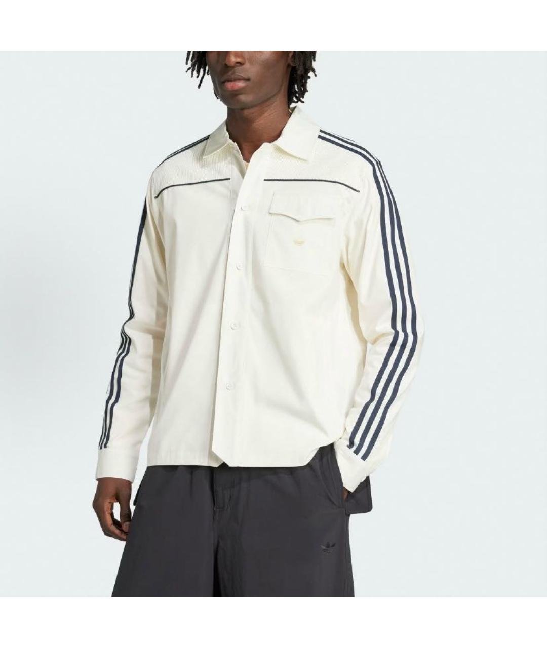 ADIDAS Белая полиэстеровая куртка, фото 3