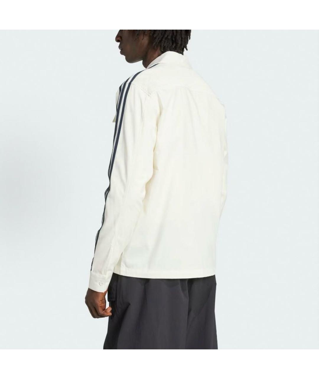 ADIDAS Белая полиэстеровая куртка, фото 4