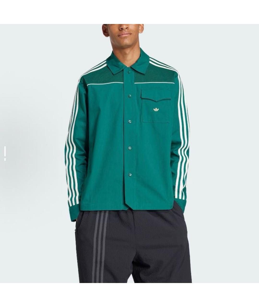 ADIDAS Зеленая полиэстеровая куртка, фото 2