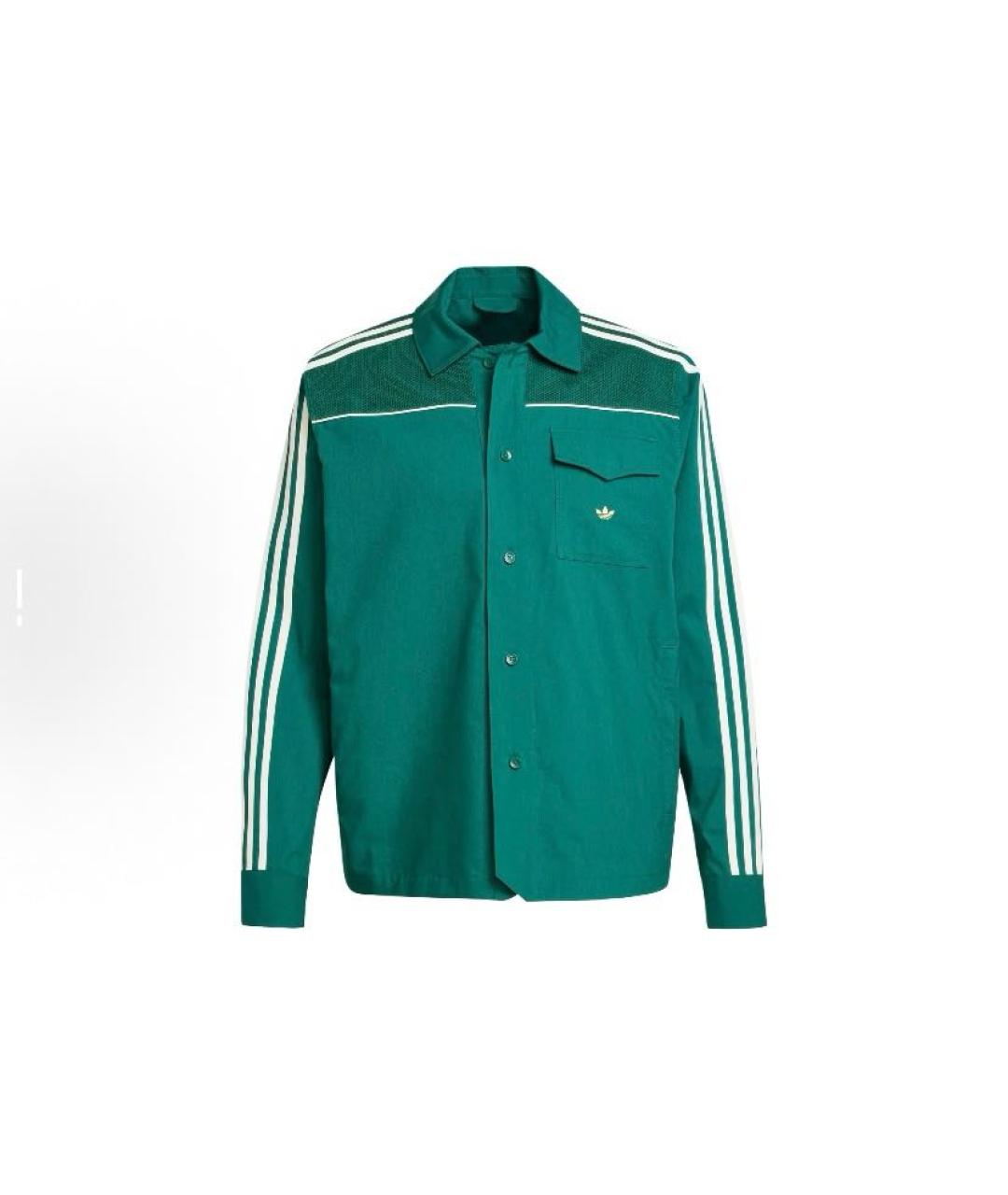 ADIDAS Зеленая полиэстеровая куртка, фото 5