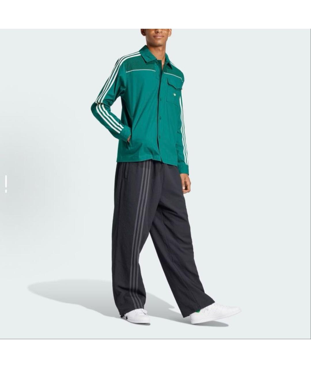 ADIDAS Зеленая полиэстеровая куртка, фото 4