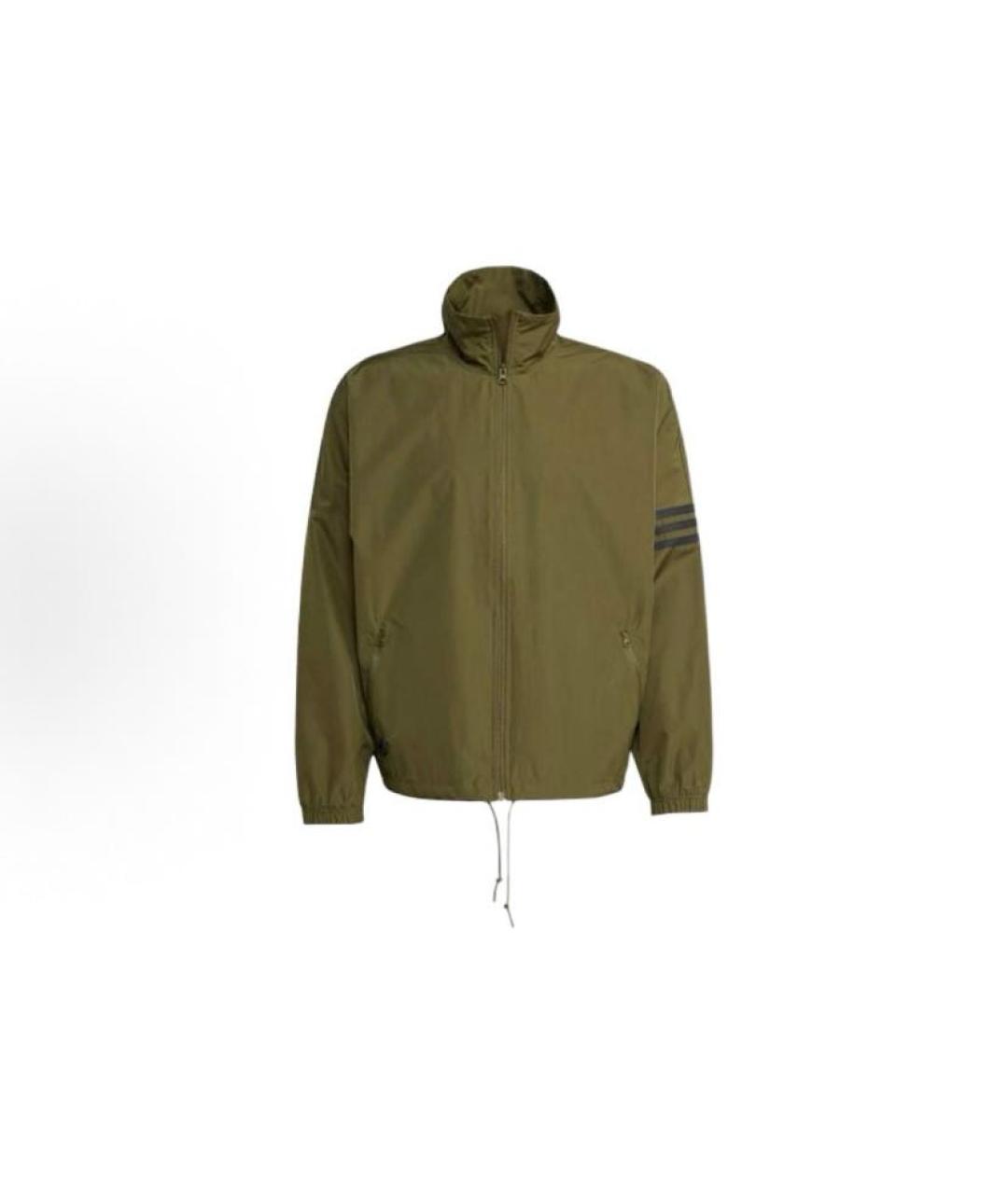 ADIDAS Хаки полиэстеровая куртка, фото 8