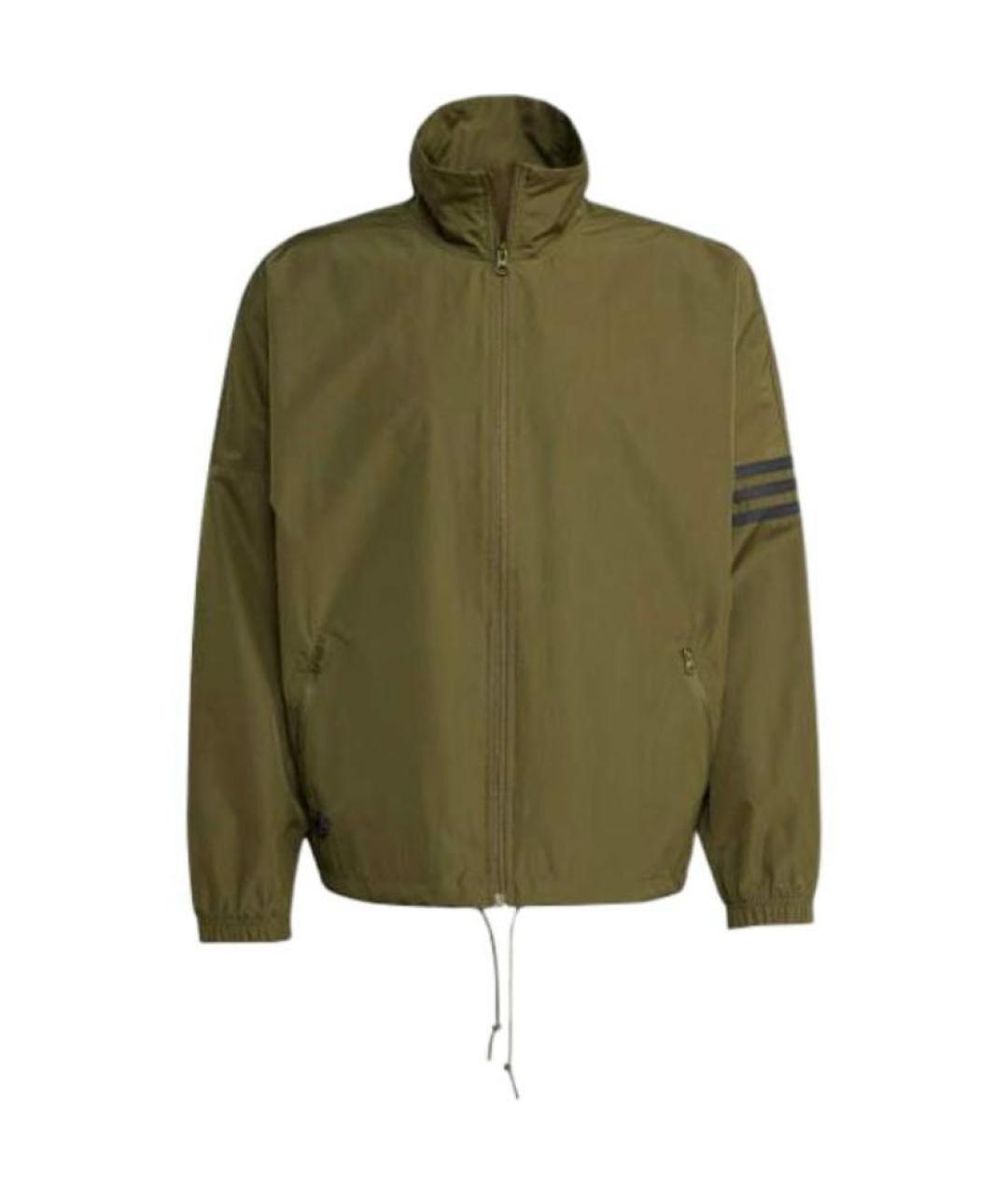 ADIDAS Хаки полиэстеровая куртка, фото 7