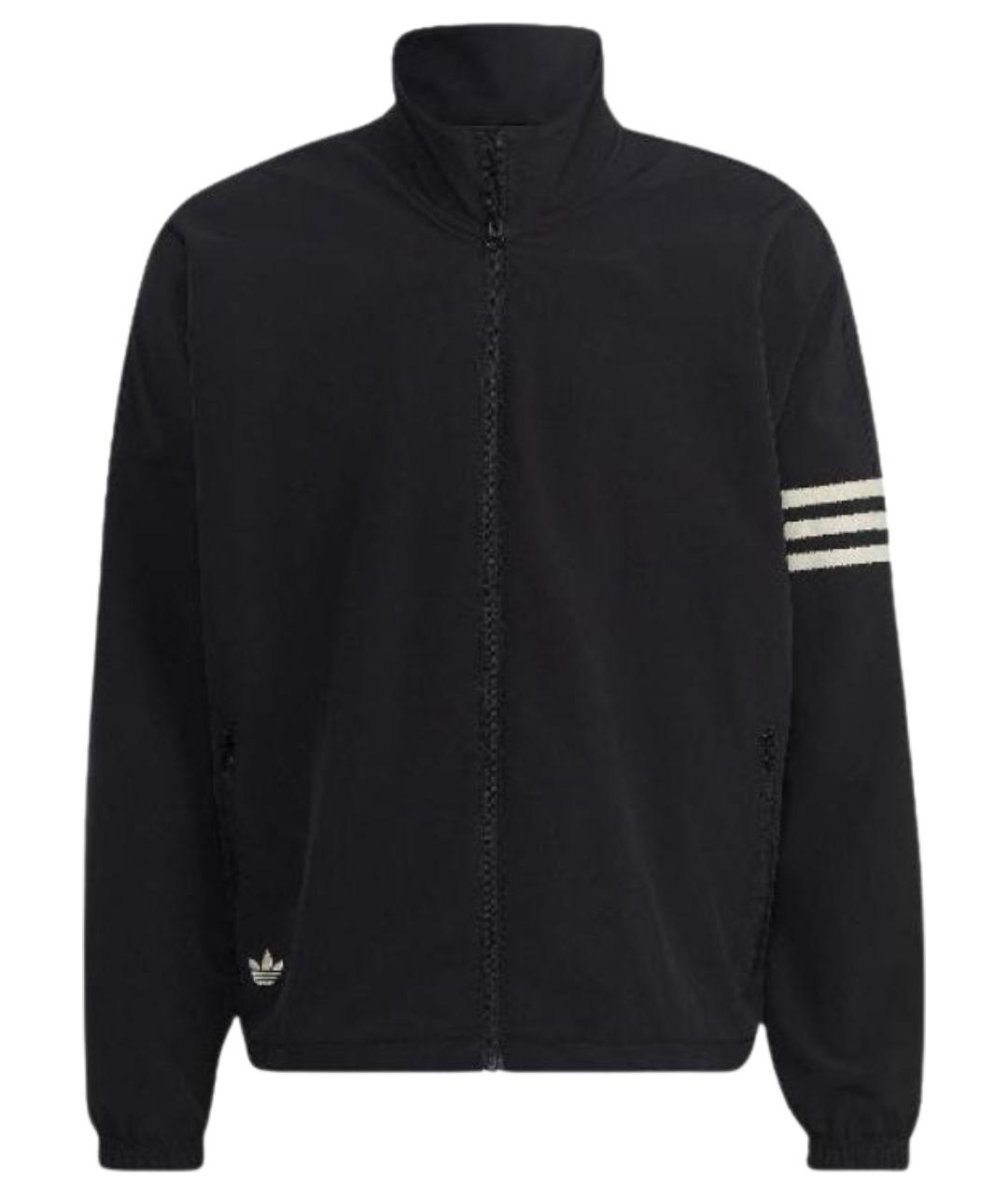 ADIDAS Черная полиэстеровая куртка, фото 1