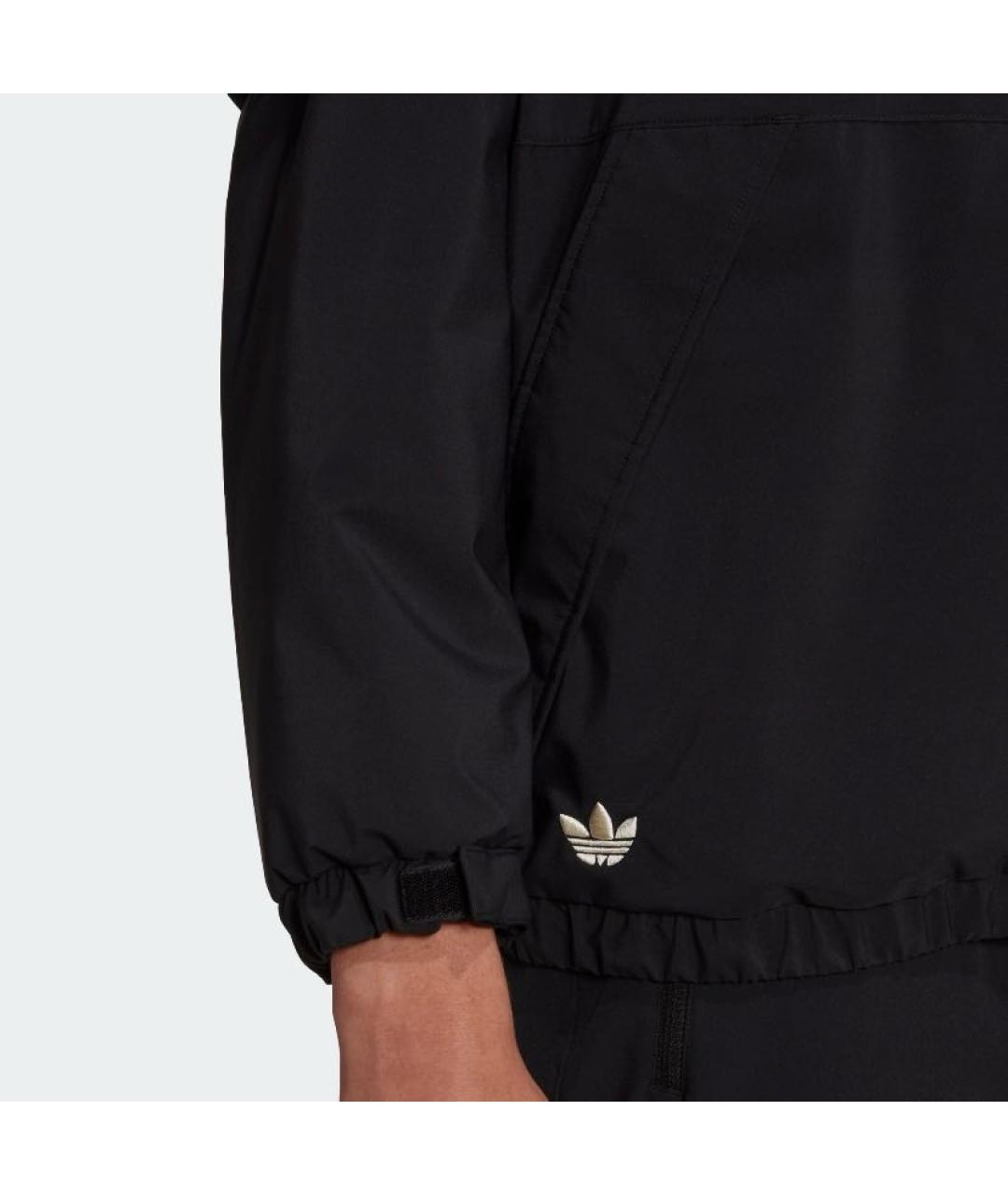 ADIDAS Черная полиэстеровая куртка, фото 3