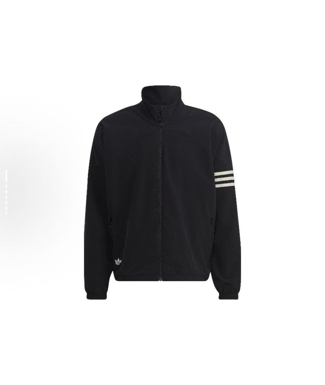 ADIDAS Черная полиэстеровая куртка, фото 8