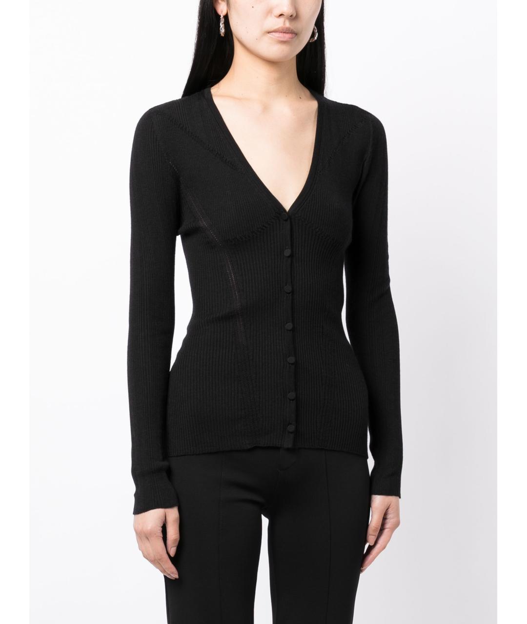 LANVIN Черный шерстяной кардиган, фото 5