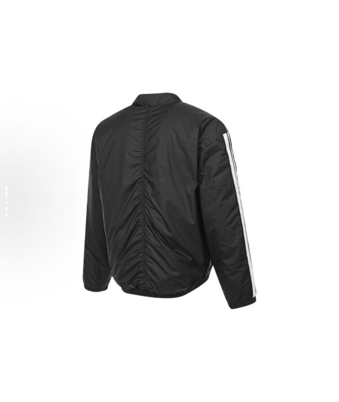 ADIDAS Черная полиэстеровая куртка, фото 2