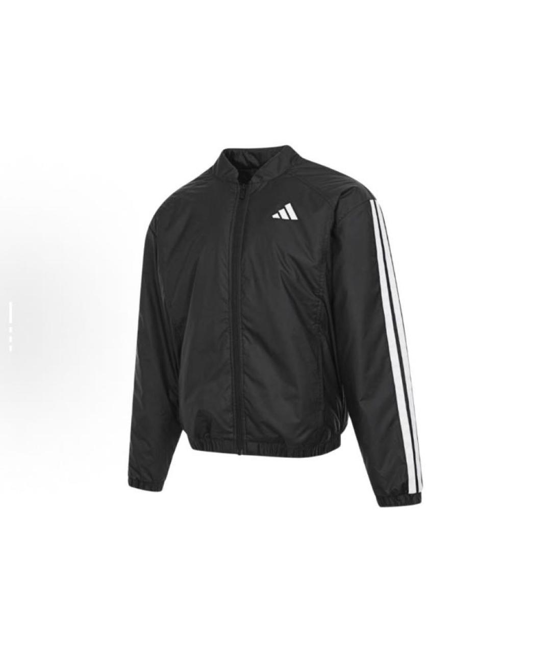 ADIDAS Черная полиэстеровая куртка, фото 6