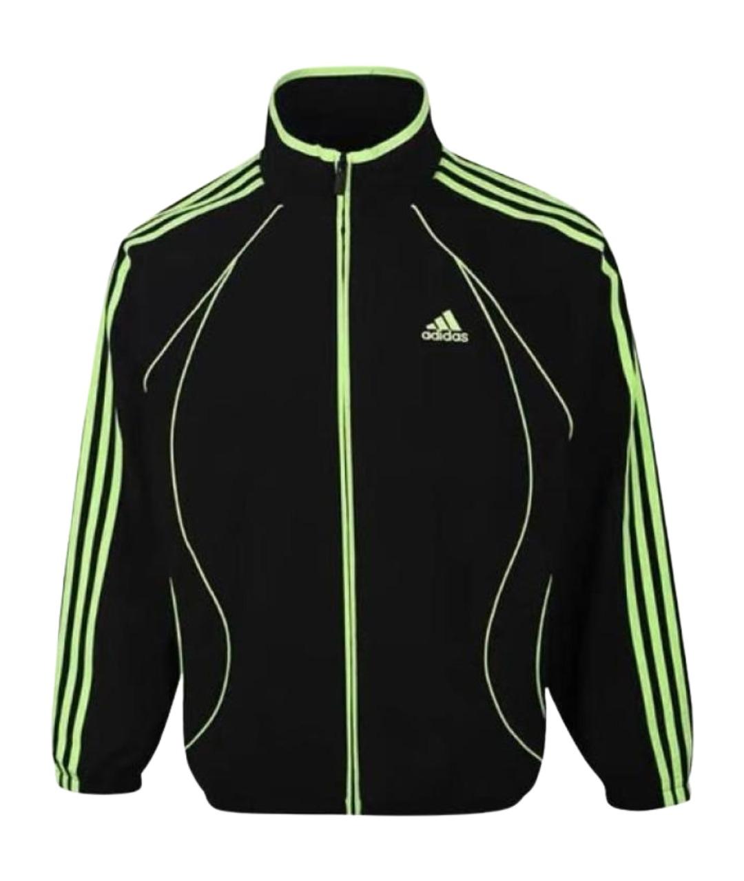 ADIDAS Черная полиэстеровая спортивная куртка, фото 1