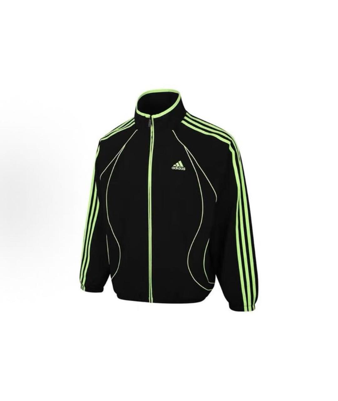 ADIDAS Черная полиэстеровая спортивная куртка, фото 3