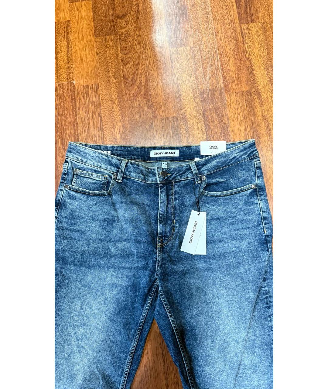 DKNY Синие хлопковые джинсы скинни, фото 3