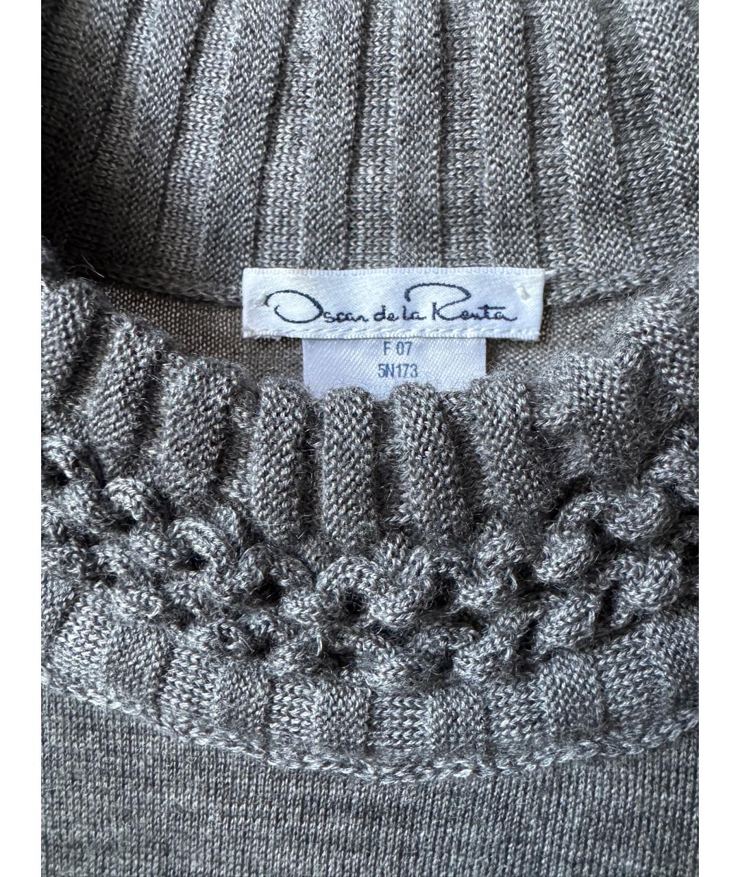OSCAR DE LA RENTA Серая водолазка, фото 5