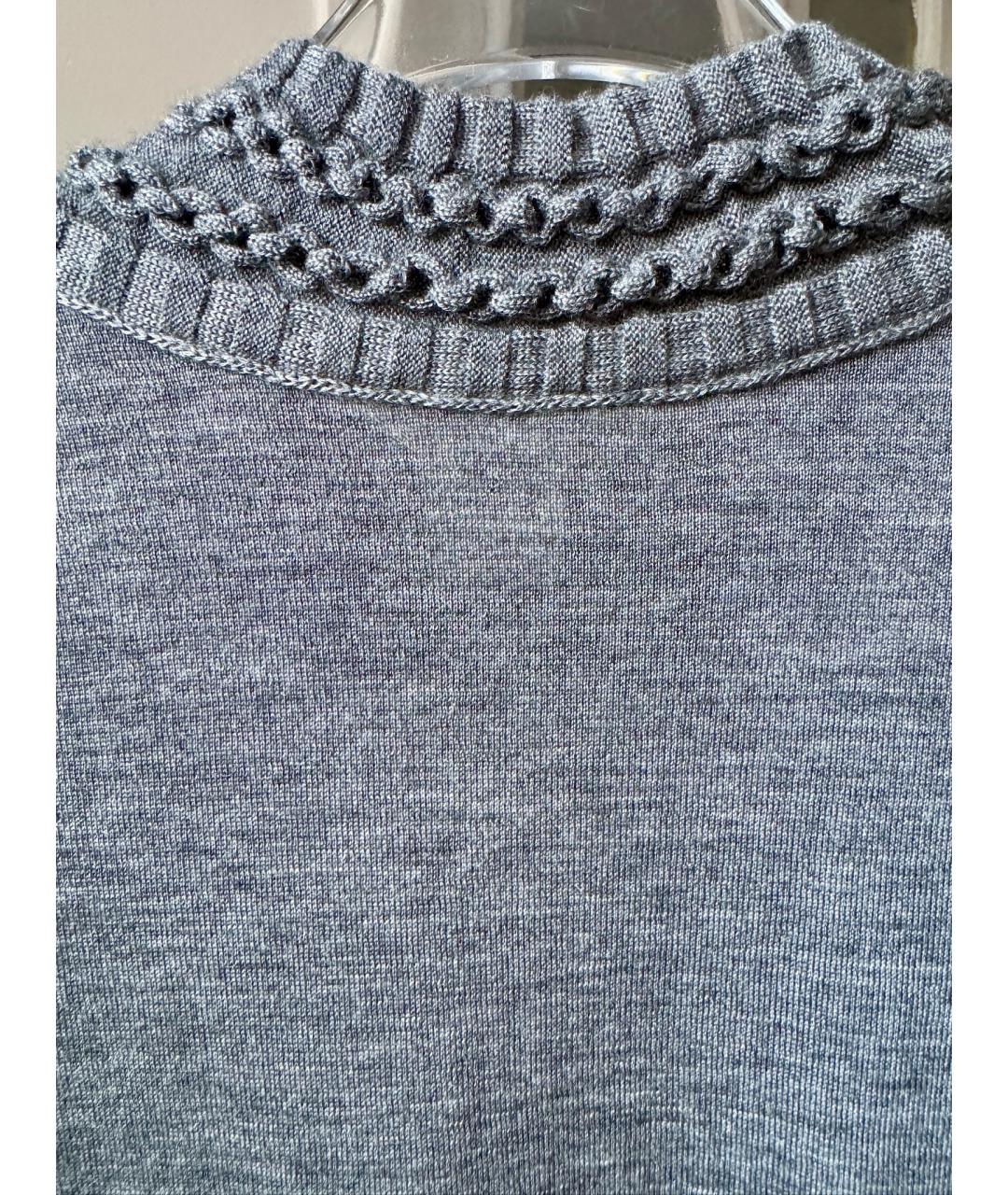 OSCAR DE LA RENTA Серая водолазка, фото 3