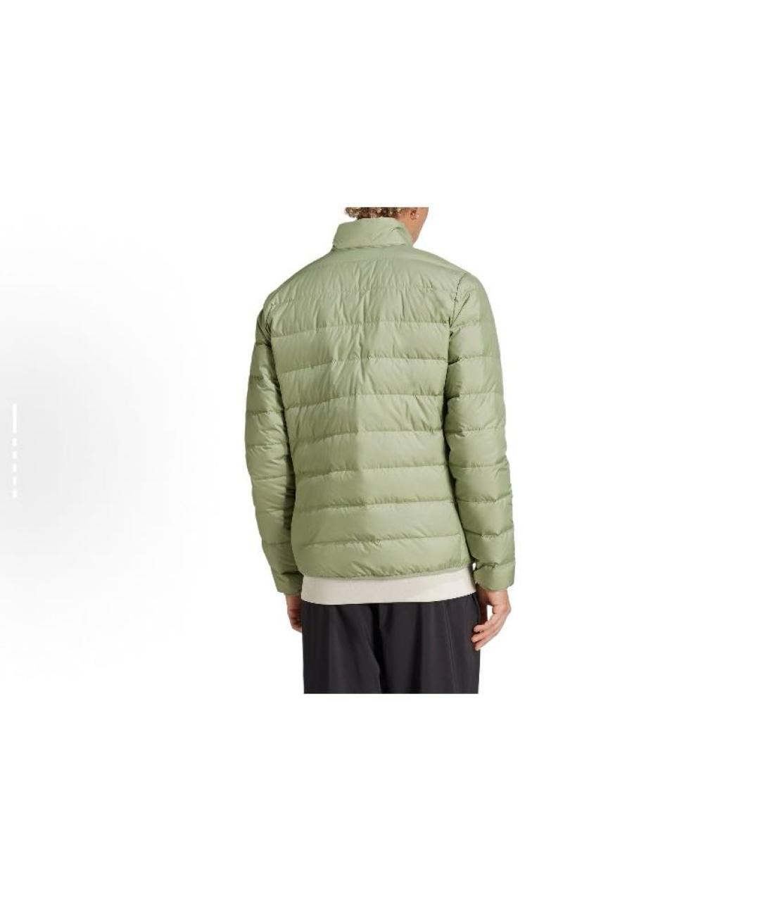 ADIDAS Зеленая полиэстеровая куртка, фото 4