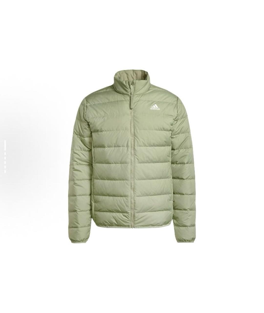ADIDAS Зеленая полиэстеровая куртка, фото 7