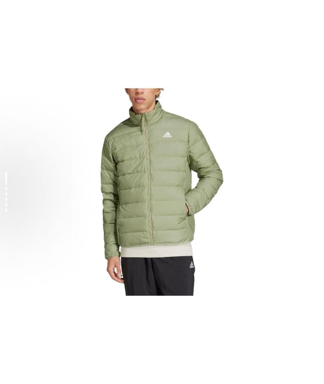 ADIDAS Зеленая полиэстеровая куртка, фото 3