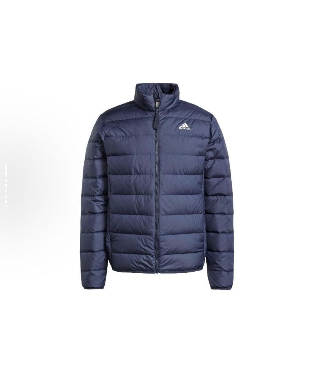 ADIDAS Темно-синяя полиэстеровая куртка, фото 7