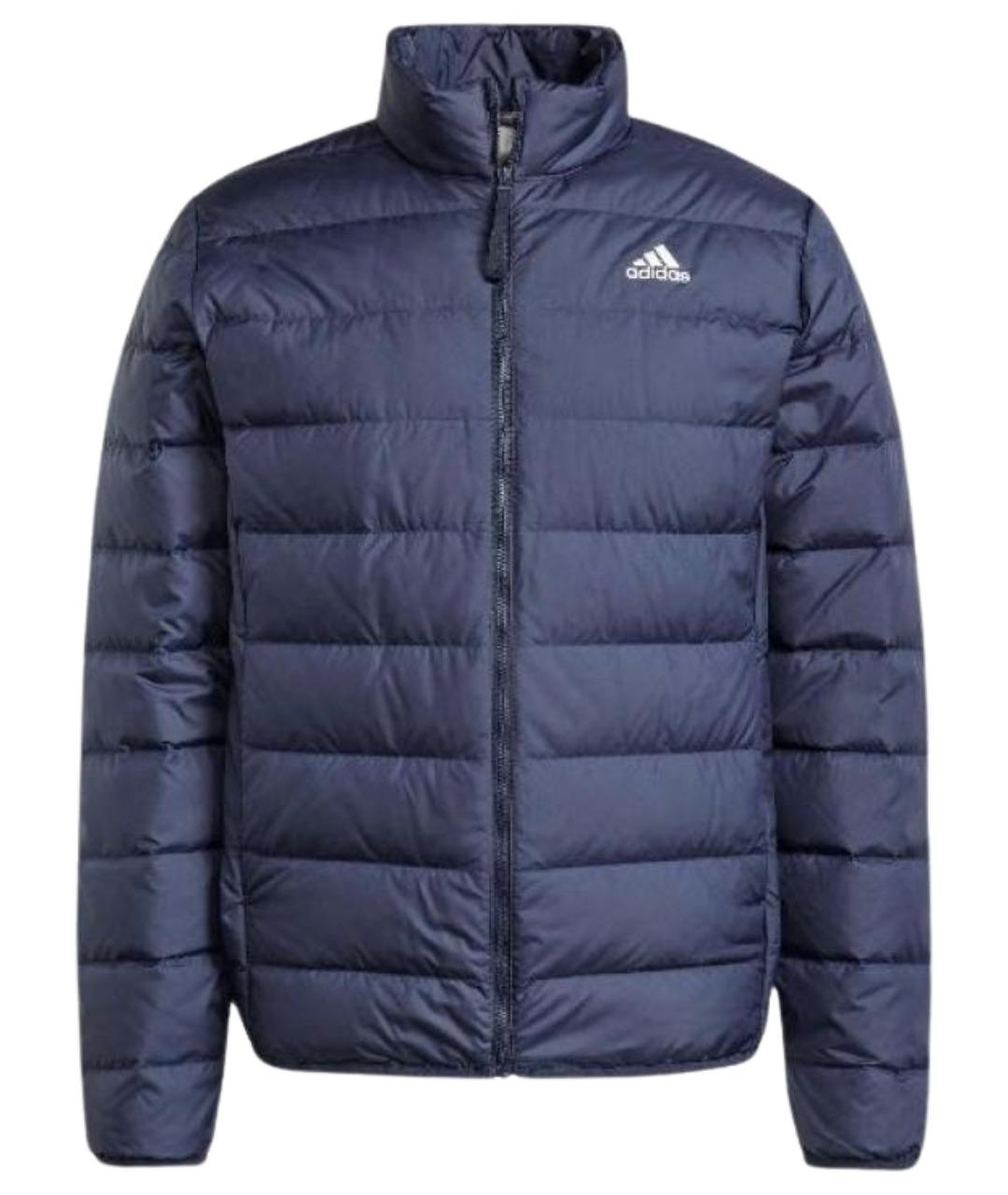 ADIDAS Темно-синяя полиэстеровая куртка, фото 1
