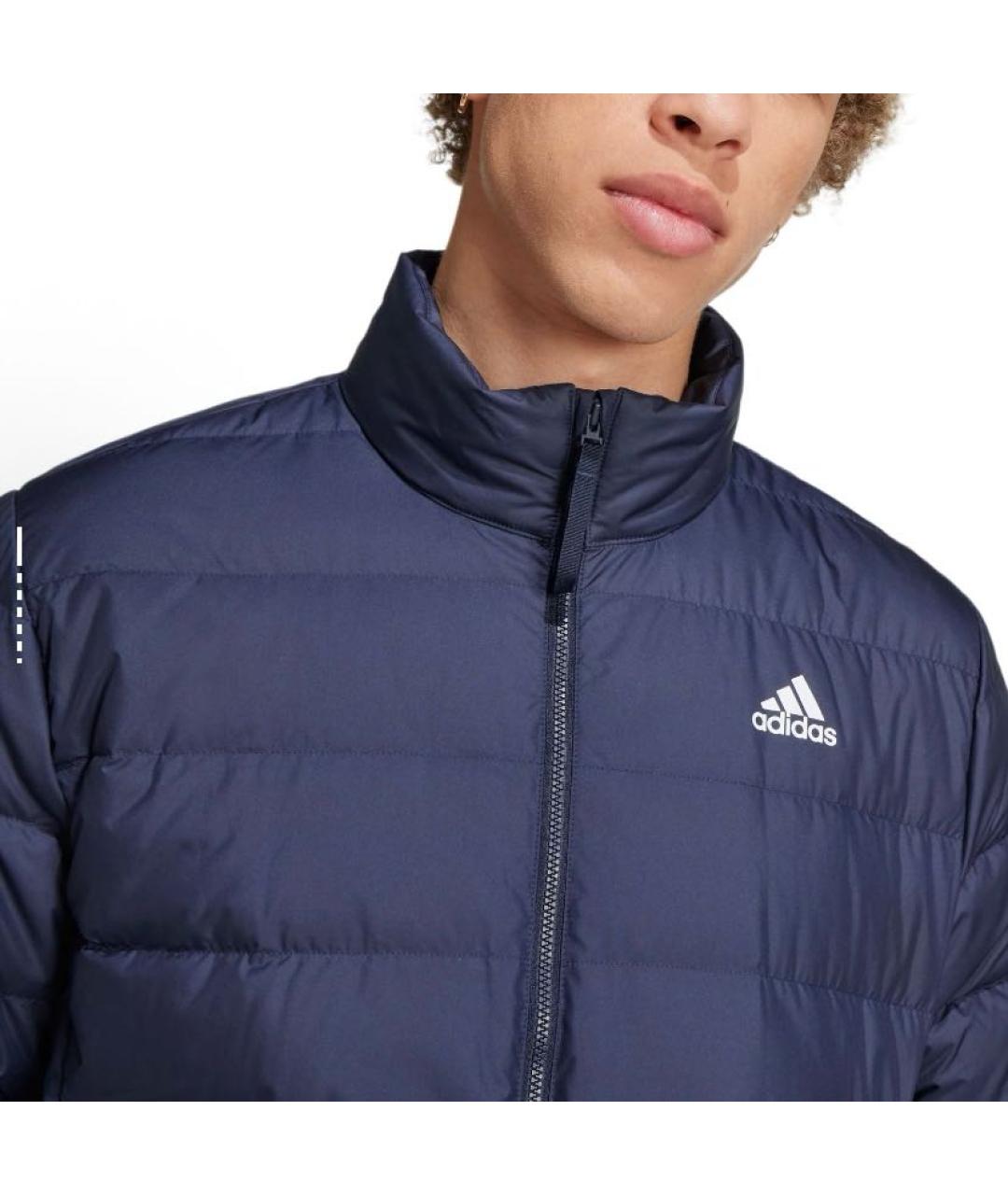 ADIDAS Темно-синяя полиэстеровая куртка, фото 6