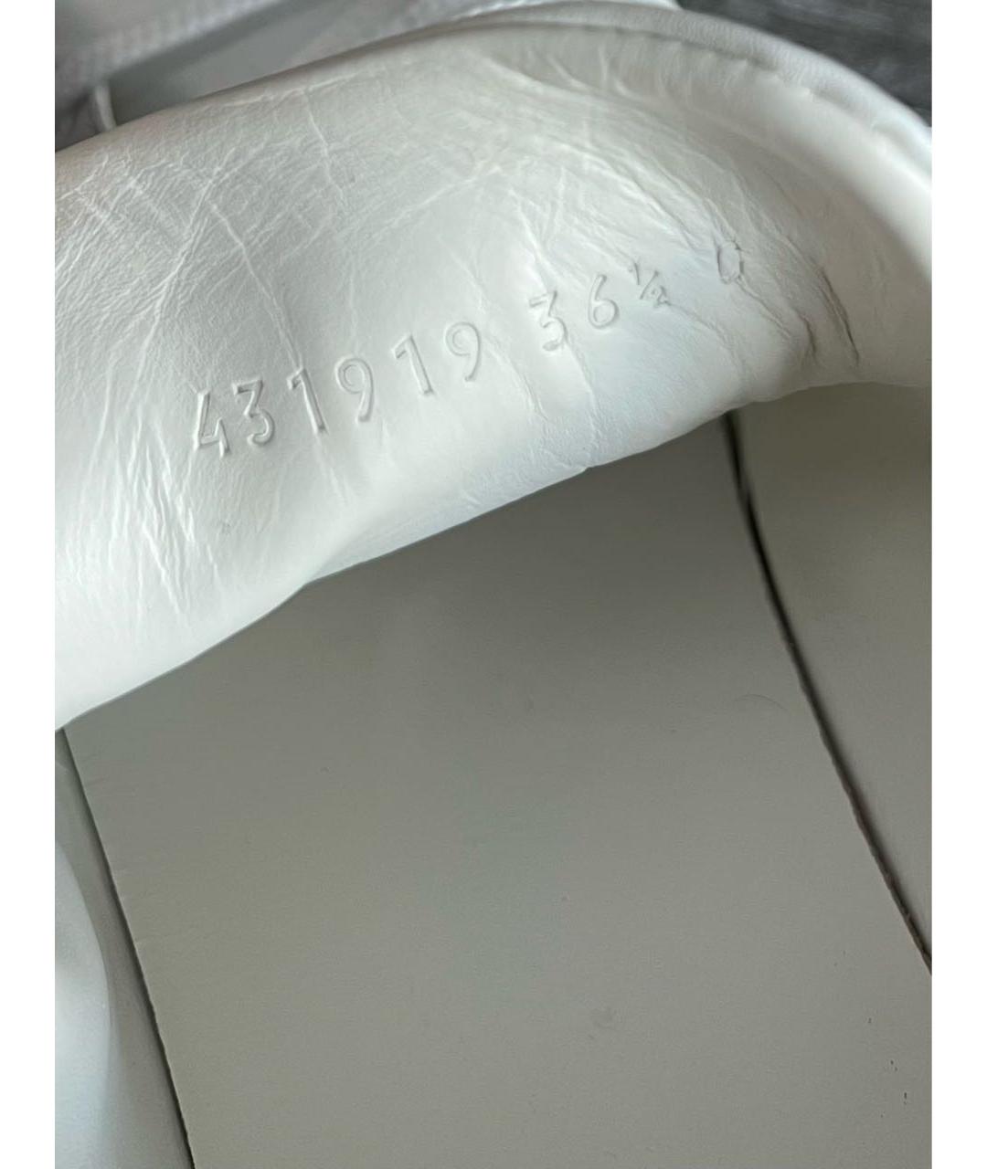 GUCCI Белые кожаные кеды, фото 4