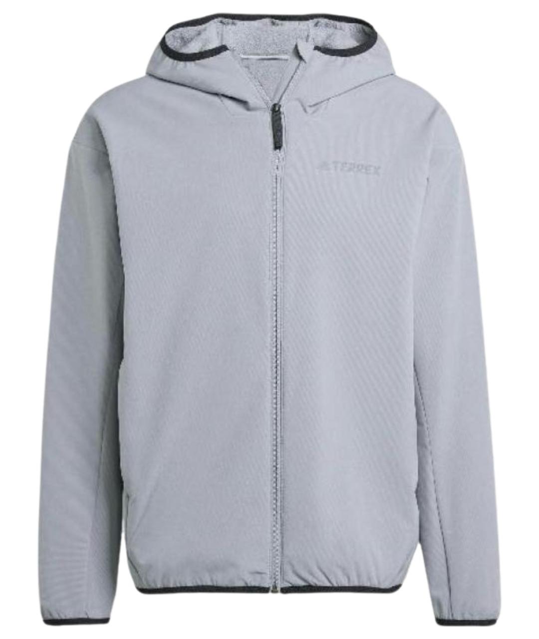ADIDAS Серая полиэстеровая куртка, фото 1