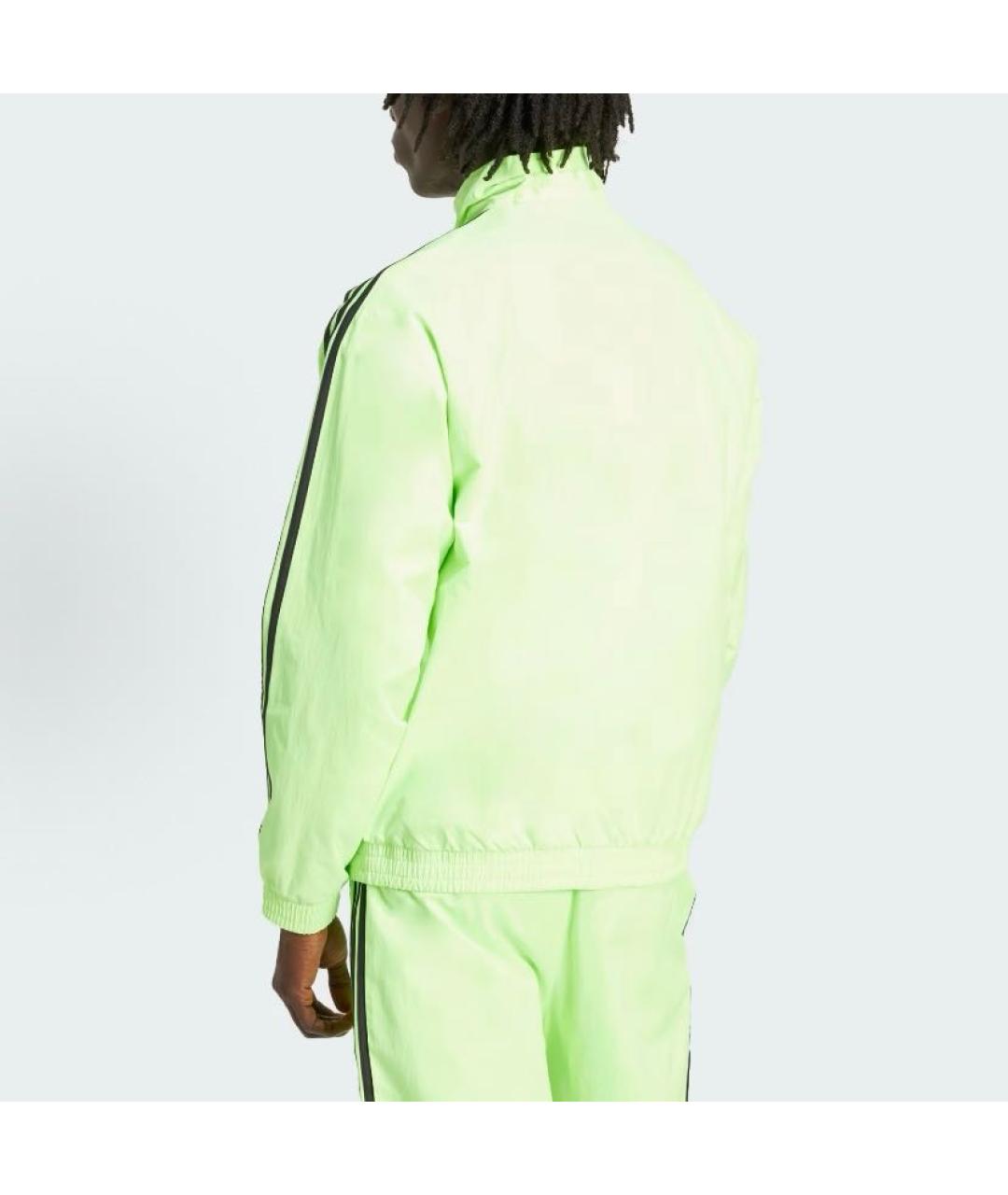 ADIDAS Салатовая полиэстеровая спортивная куртка, фото 3