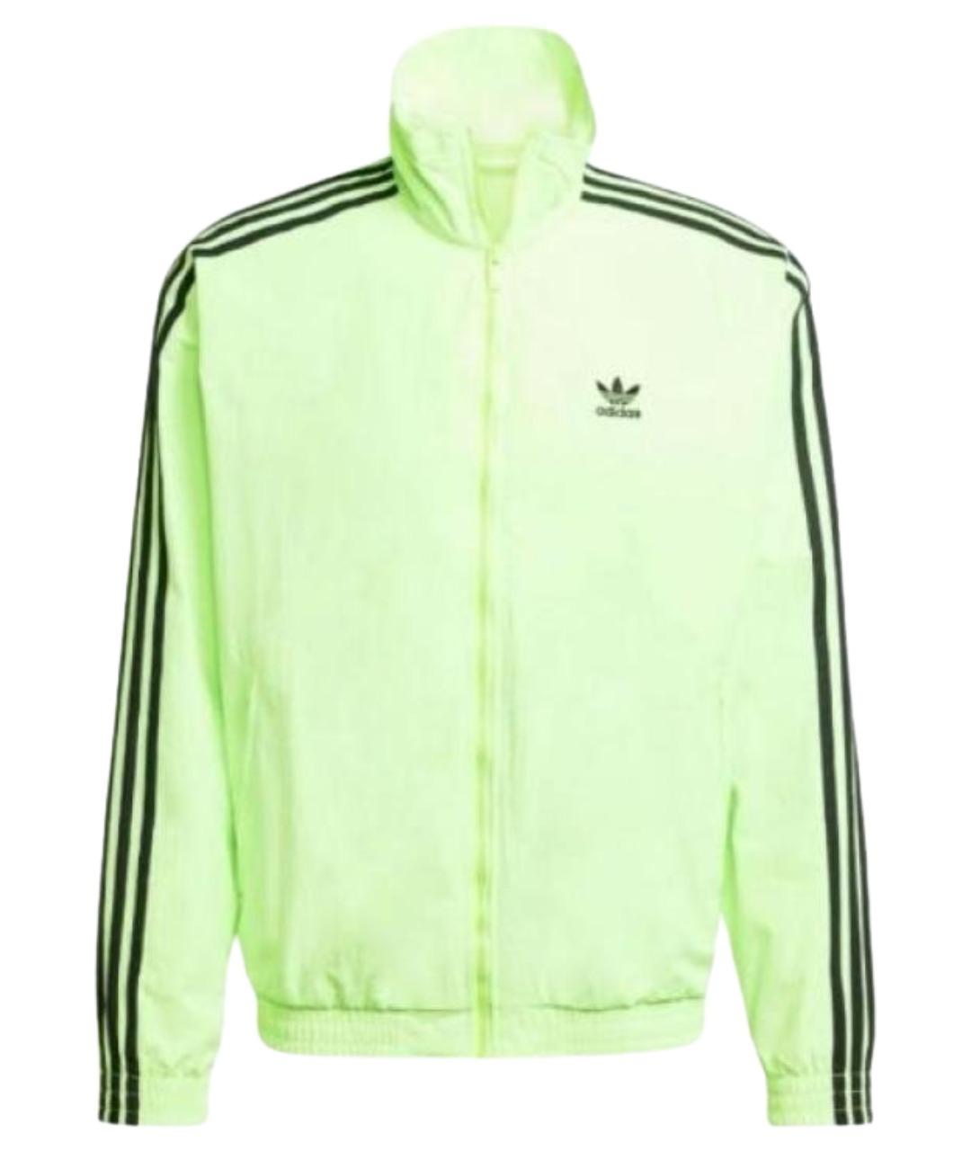 ADIDAS Салатовая полиэстеровая спортивная куртка, фото 1