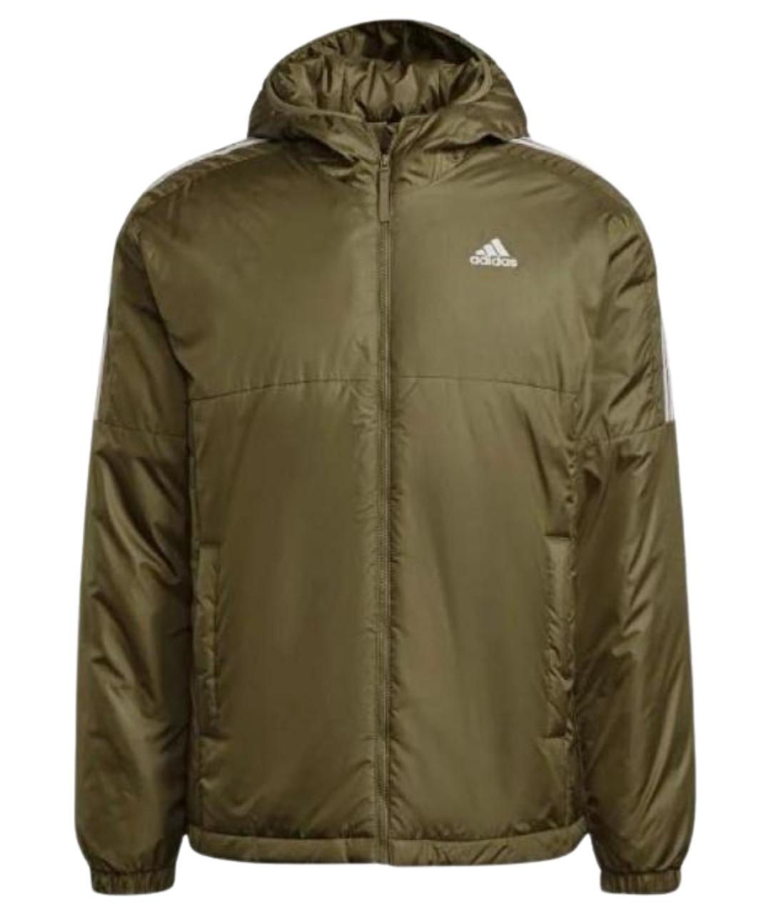ADIDAS Хаки полиэстеровая куртка, фото 1
