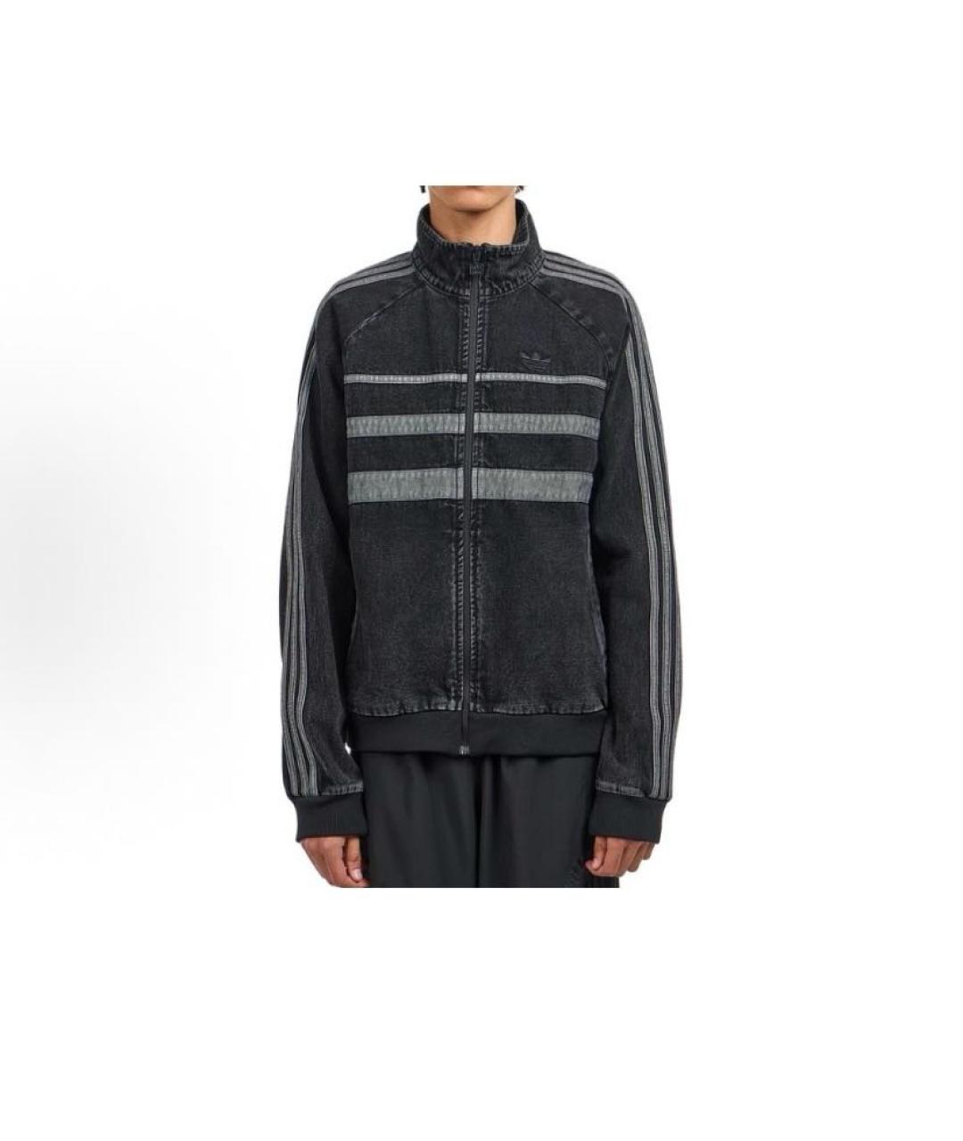 ADIDAS Черная хлопковая куртка, фото 6