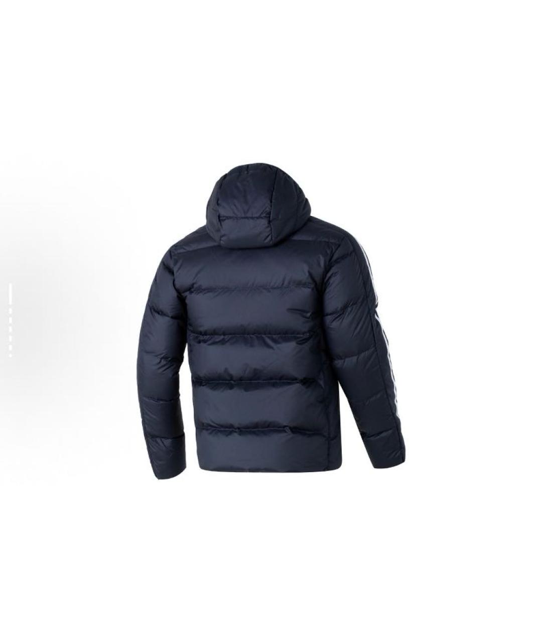 ADIDAS Темно-синяя полиэстеровая куртка, фото 2