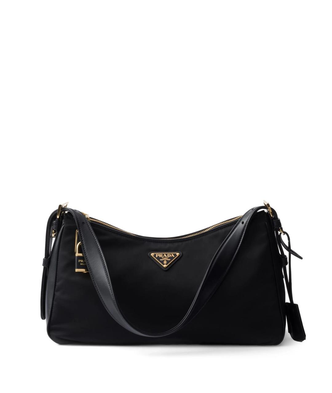 PRADA Черная синтетическая сумка через плечо, фото 1
