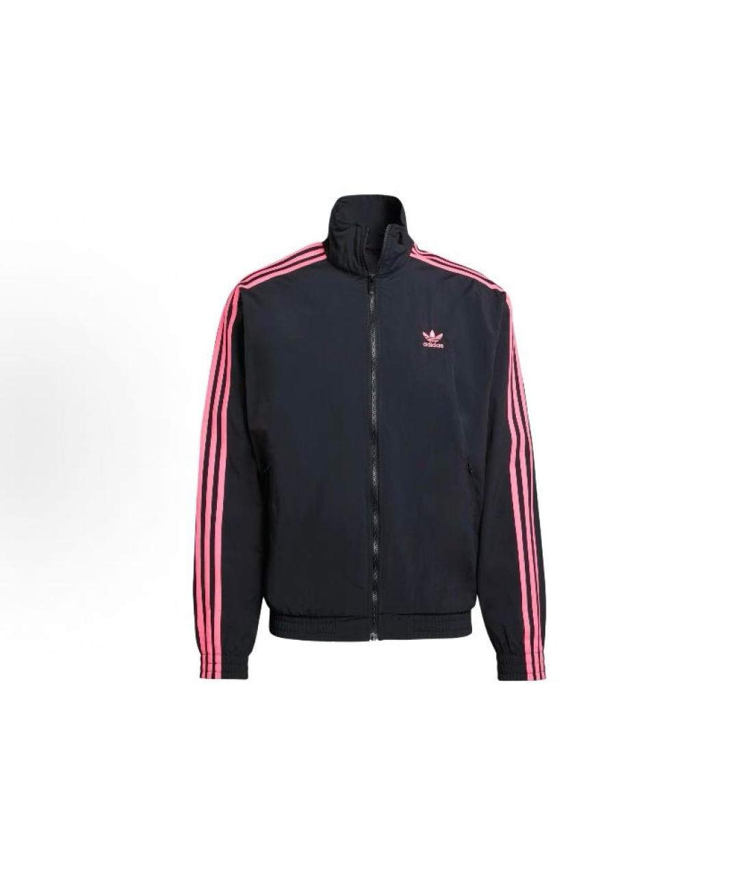 ADIDAS Черная полиамидовая куртка, фото 6