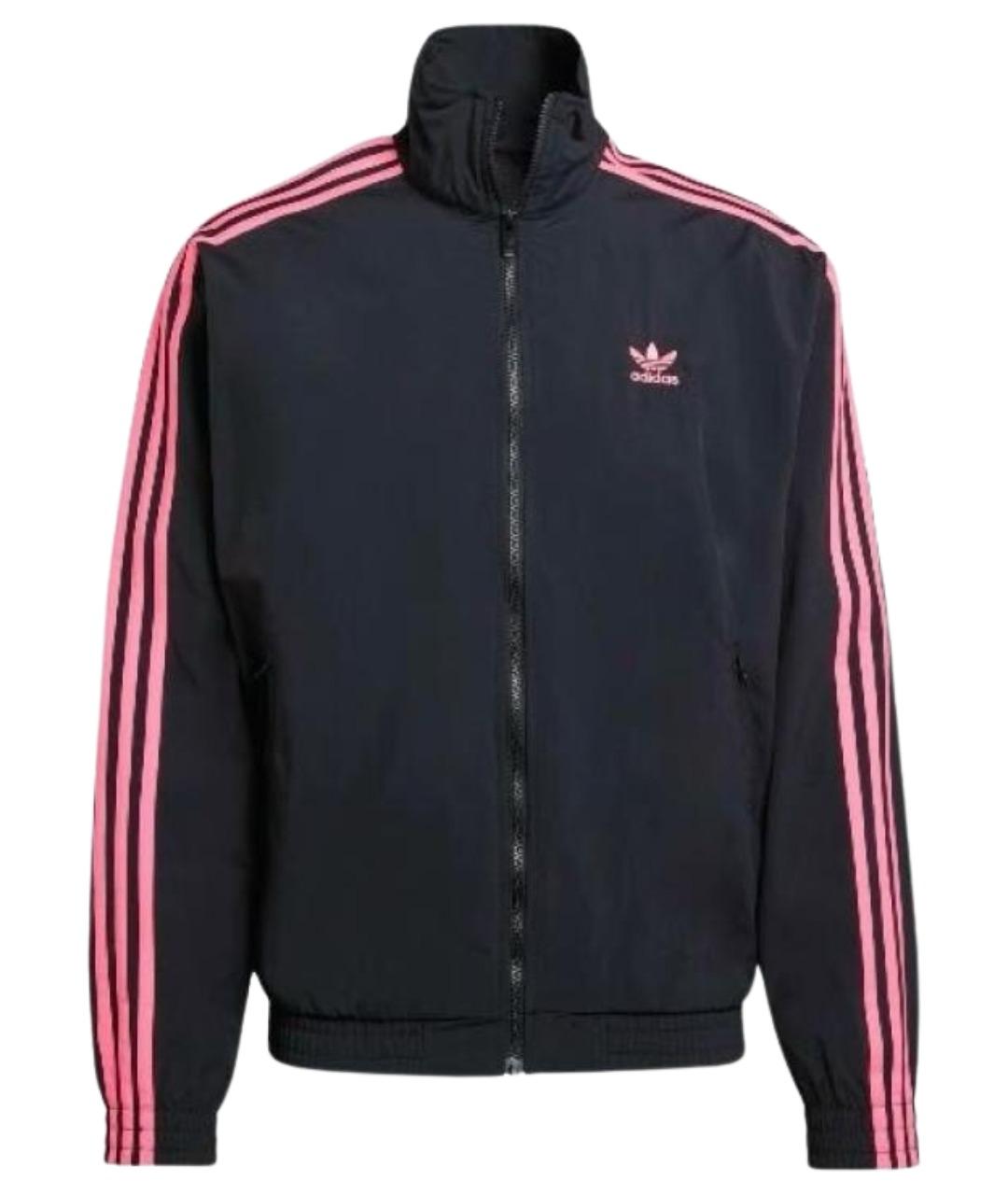 ADIDAS Черная полиамидовая куртка, фото 1