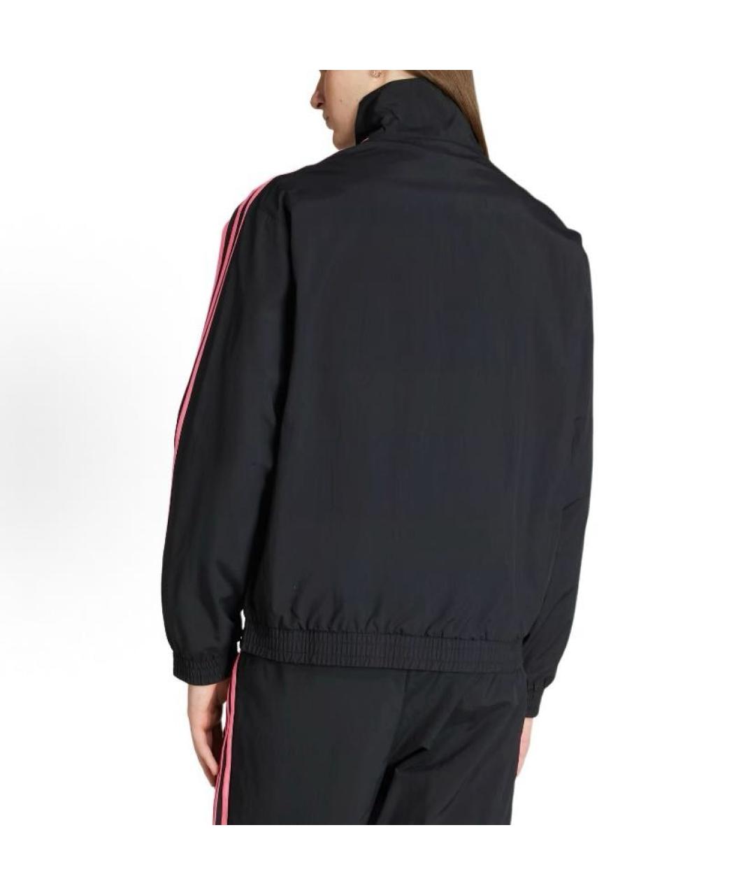 ADIDAS Черная полиамидовая куртка, фото 4