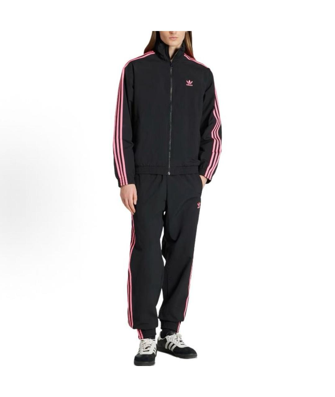 ADIDAS Черная полиамидовая куртка, фото 2