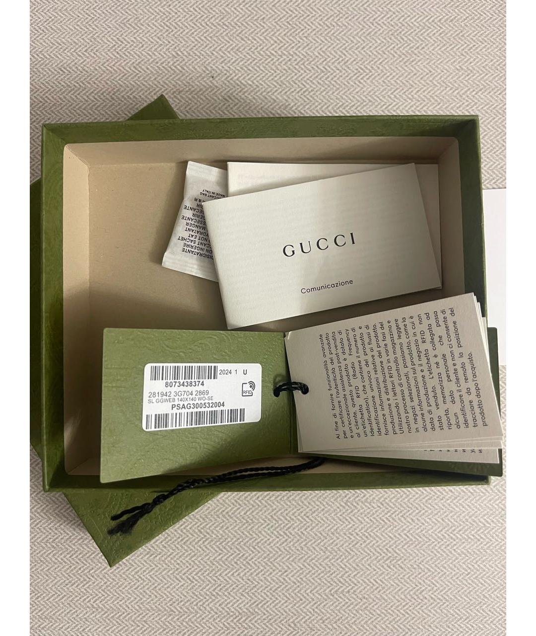 GUCCI Бордовый кожаный кошелек, фото 5